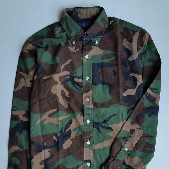 Men Polo Ralph Lauren Camouflage Oxford 